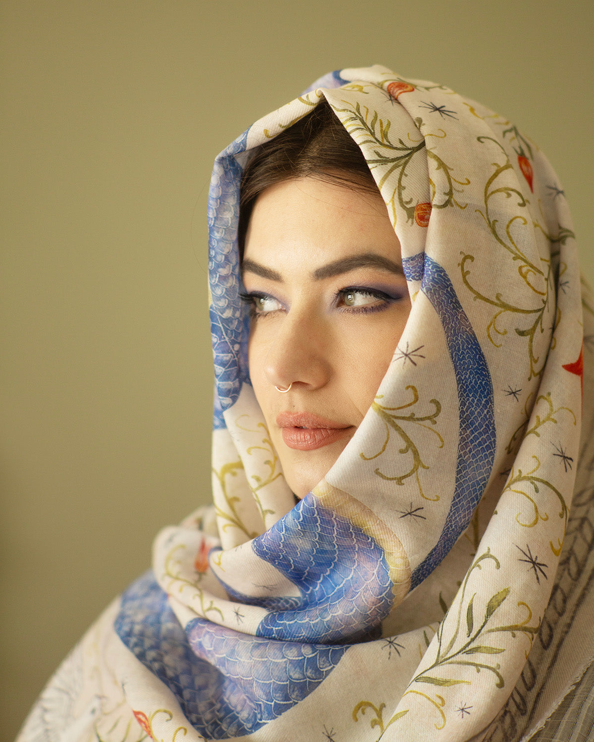 Catherine Rowe on the Celestial Snake Scarf Collaboration