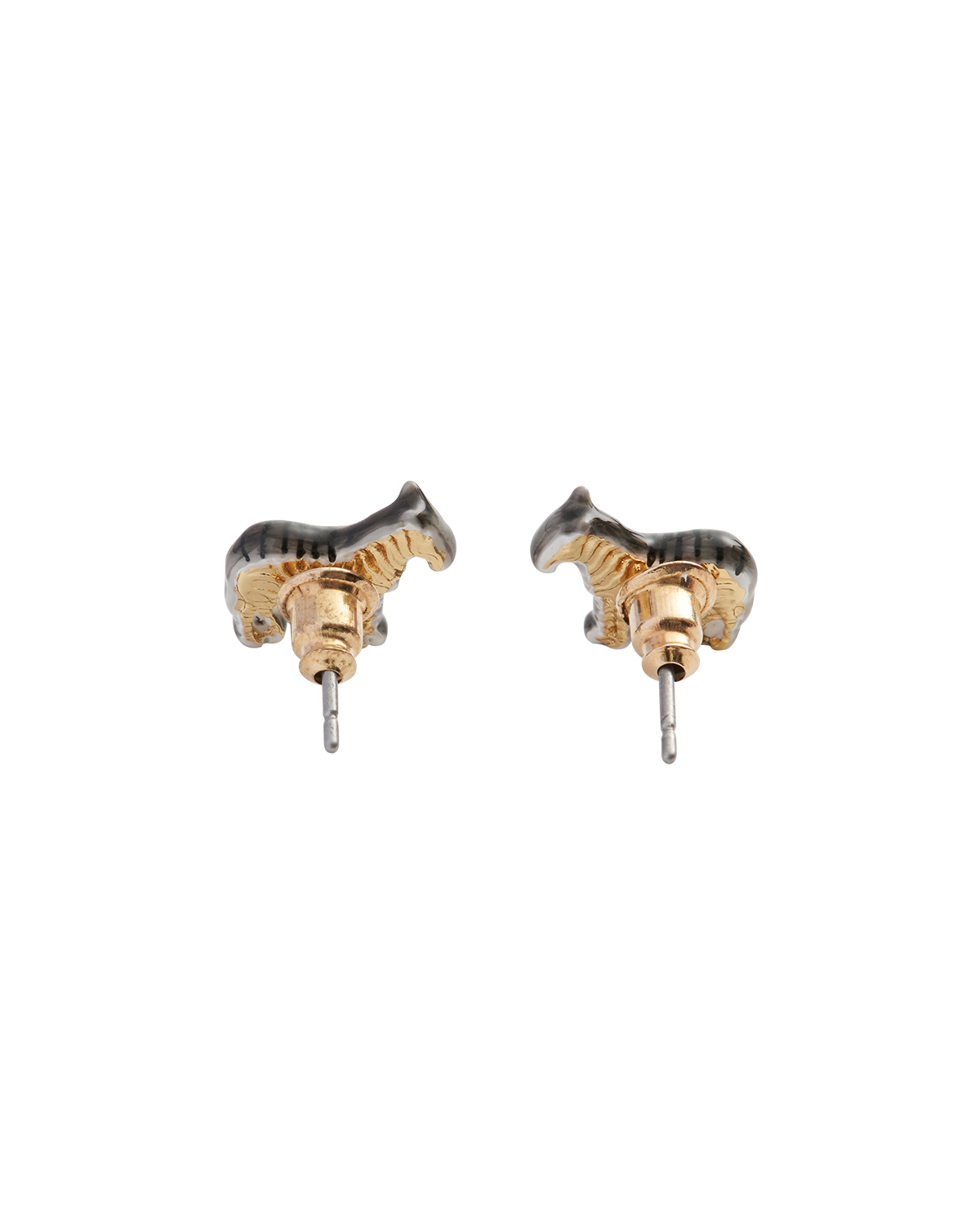 Pendientes stud de cebra