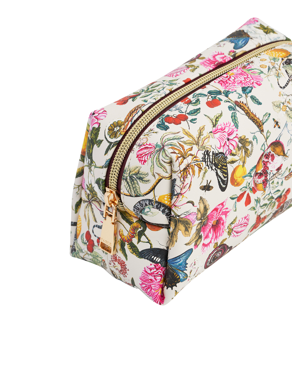 Floral Engravings Cosmetics Pouch