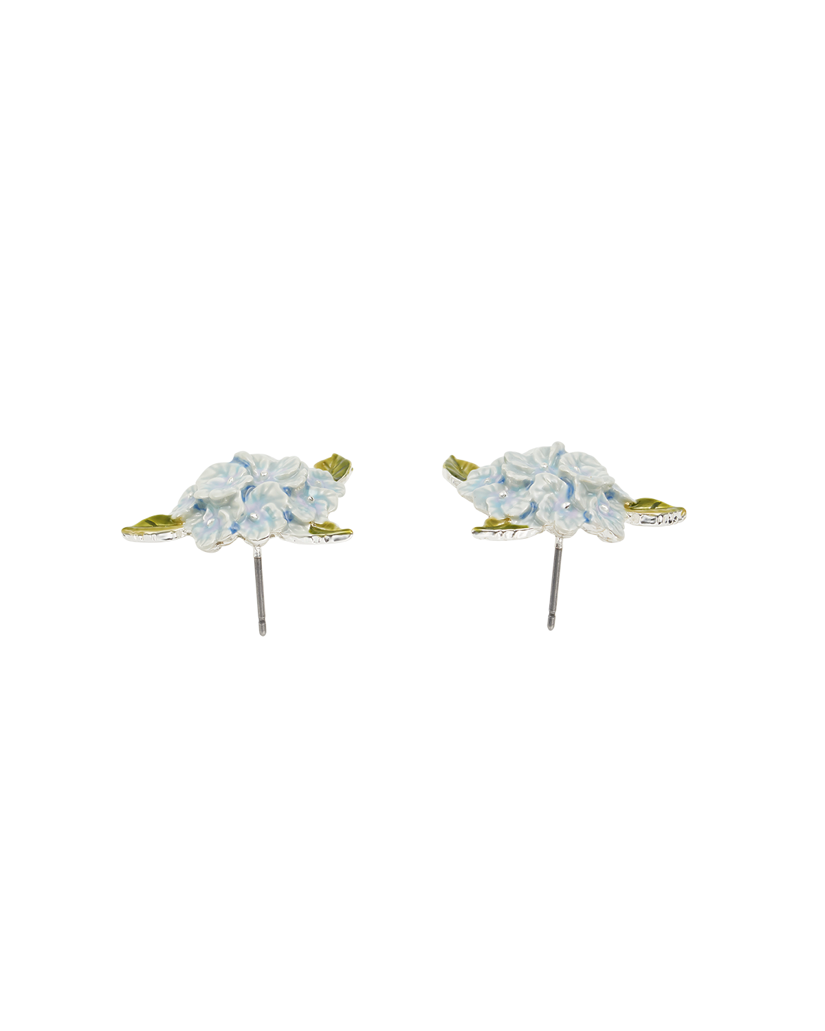 Hydrangea Silver Earrings