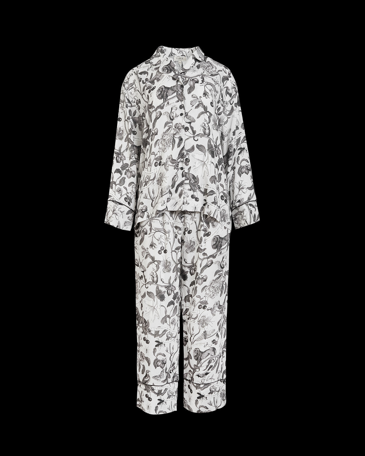 Pijama largo Tree Of Life Monocromático