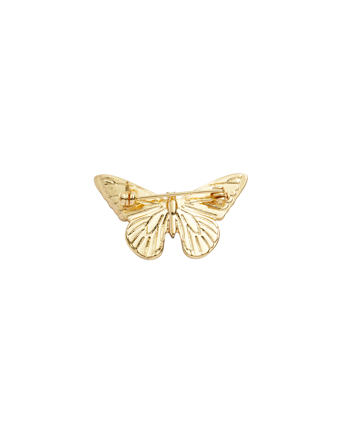Broche de mariposa esmaltada azul