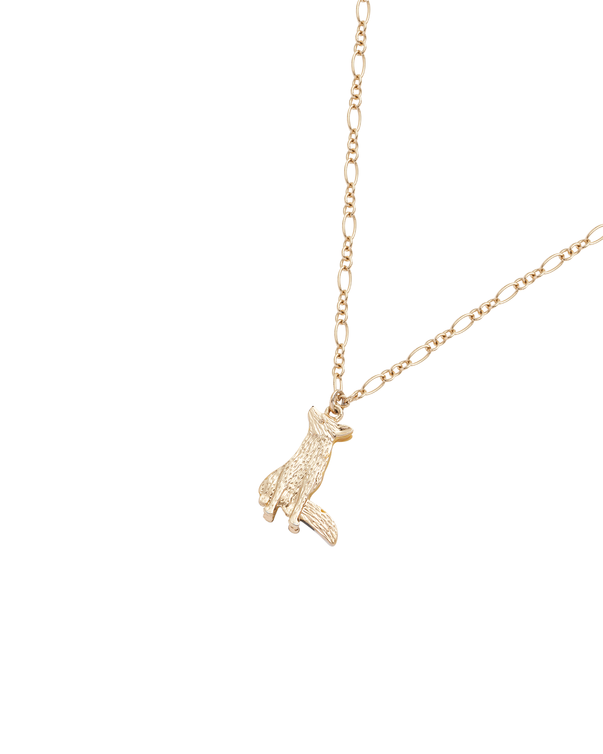Enamel Fox Short Necklace