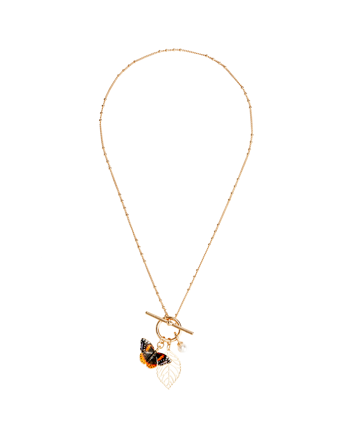 Collar Mariposa Almirante Rojo