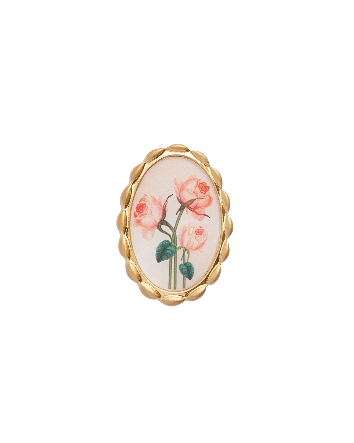 Framed Roses Brooch