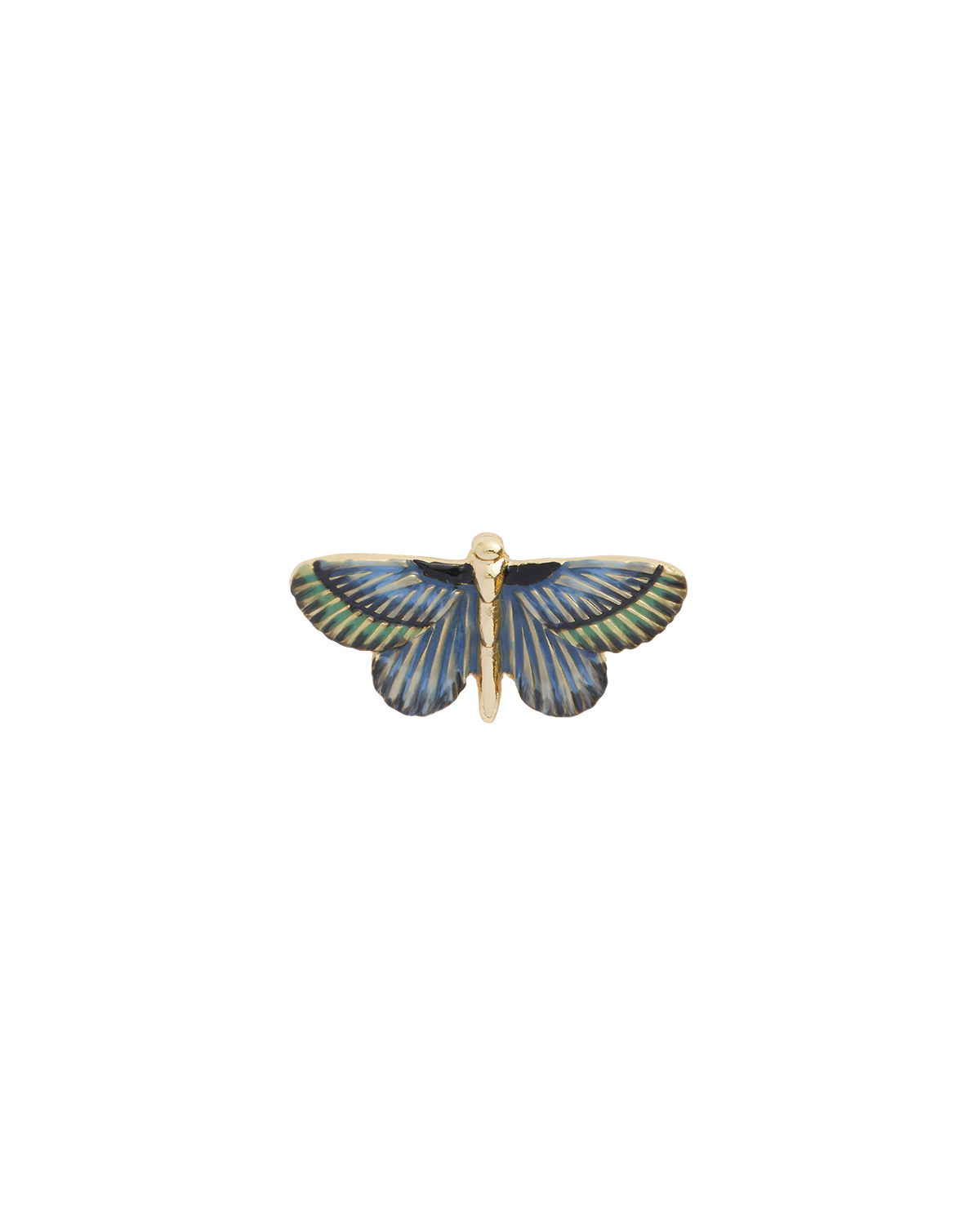 Deco Butterfly Blue Brooch