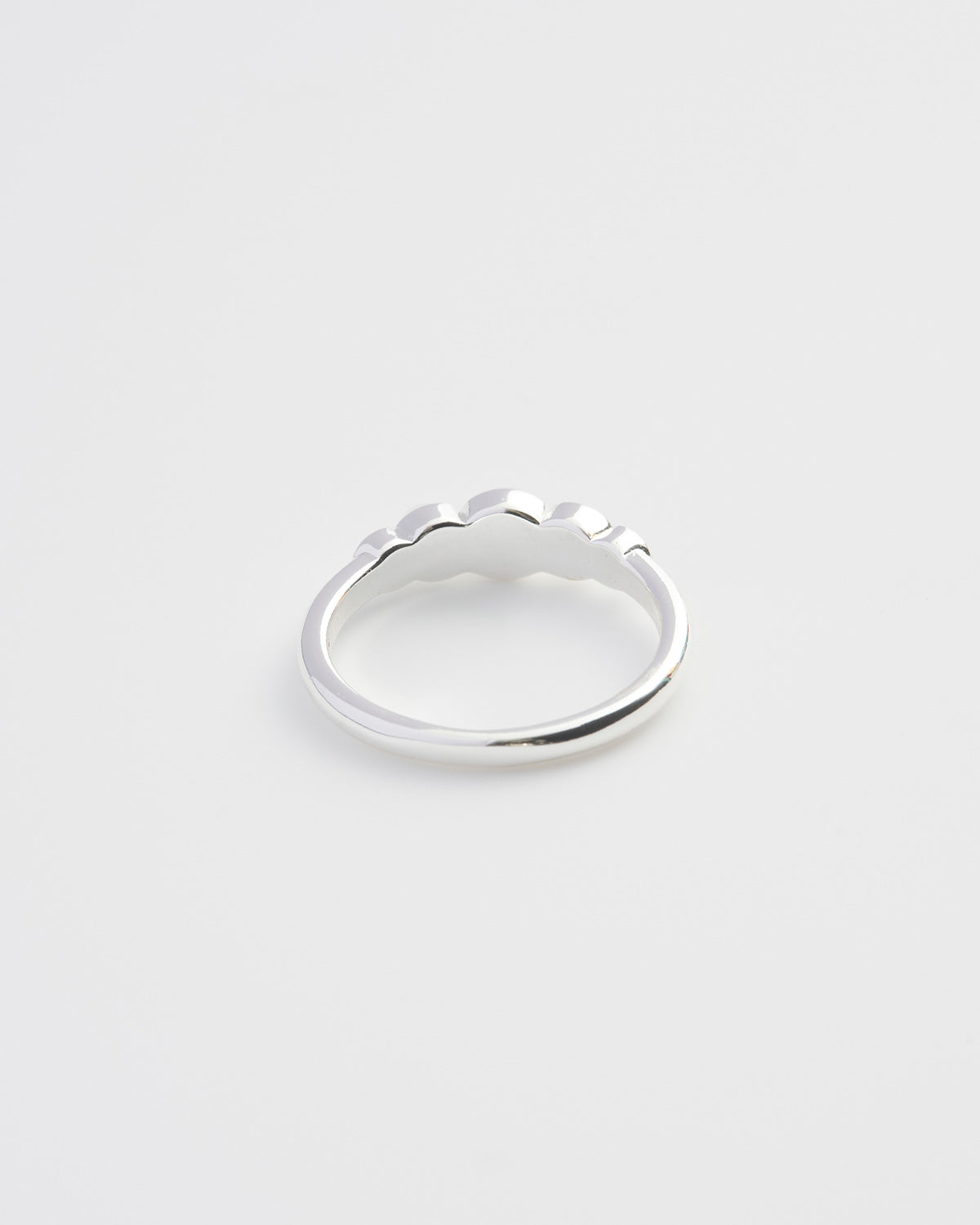 silver and pearl ring