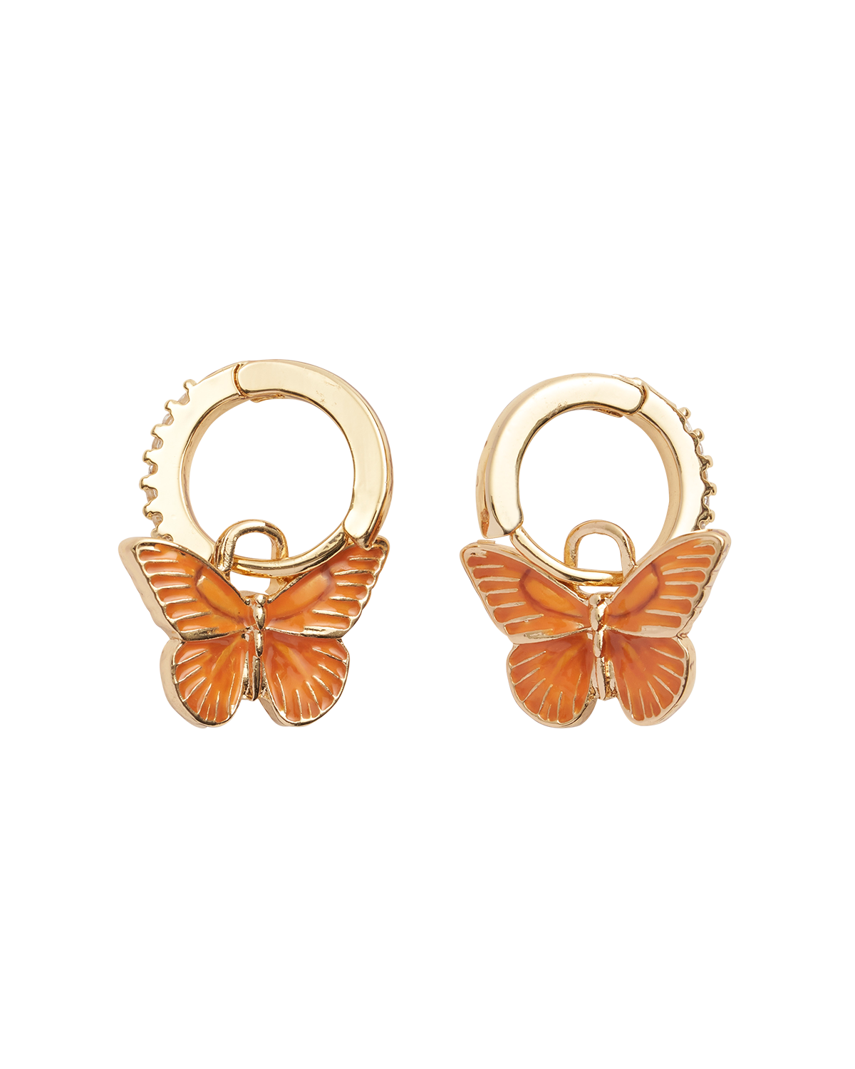 Butterfly Huggie Earrings