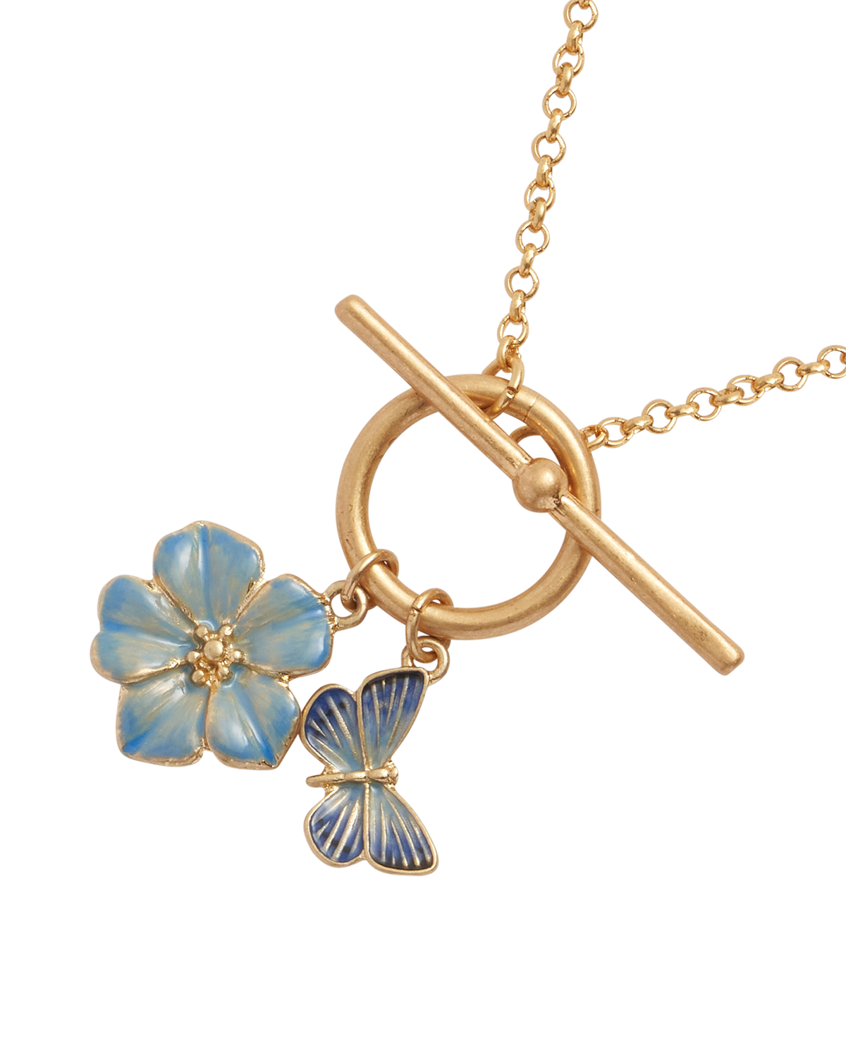 Butterfly & Flower Necklace