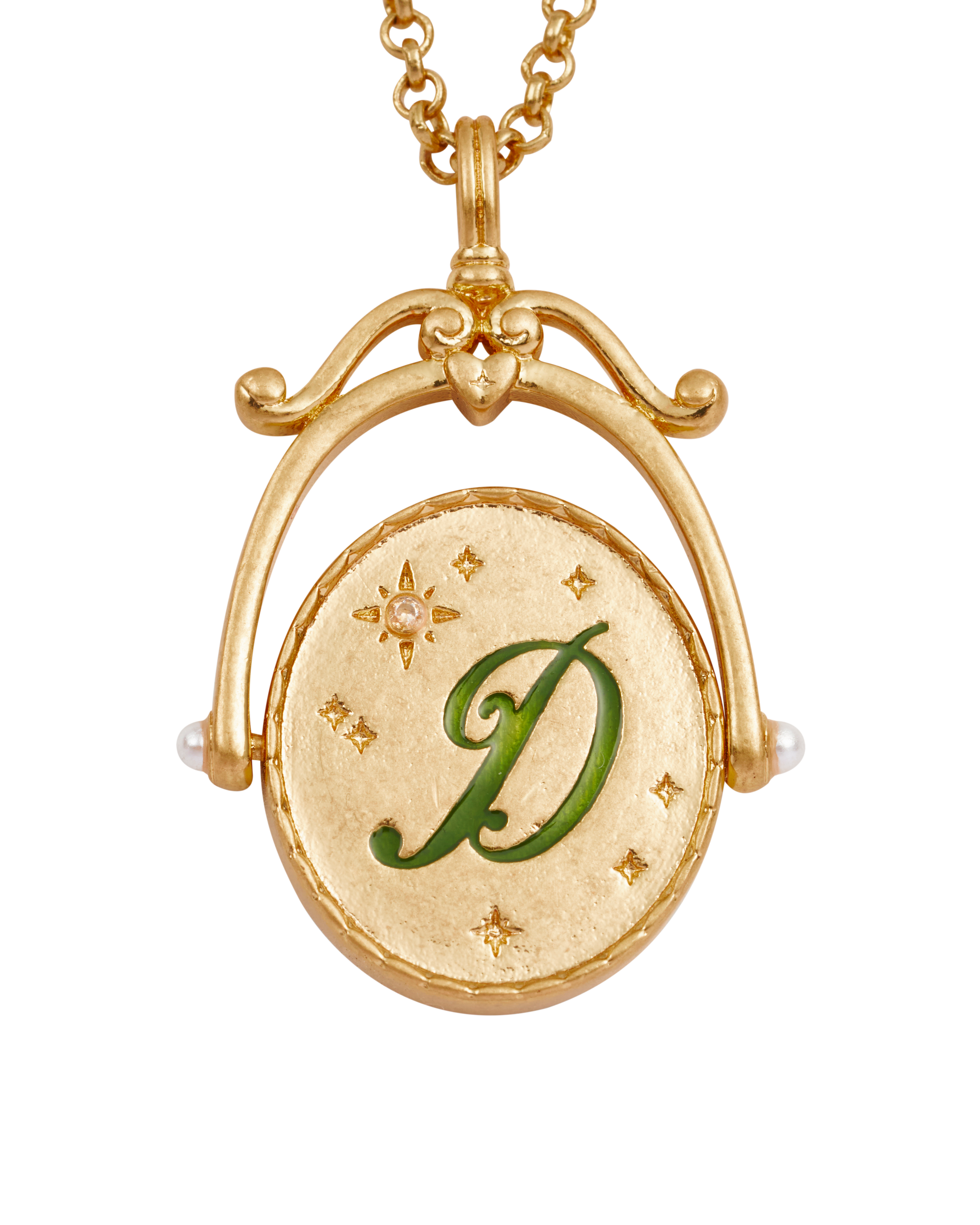 Alphabet Spinner necklace
