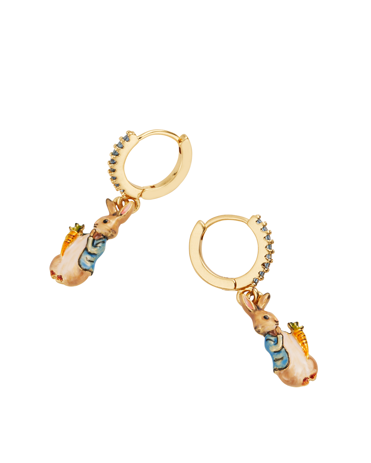 Fable England x Peter Rabbit Carrot Charm Huggie Earrings