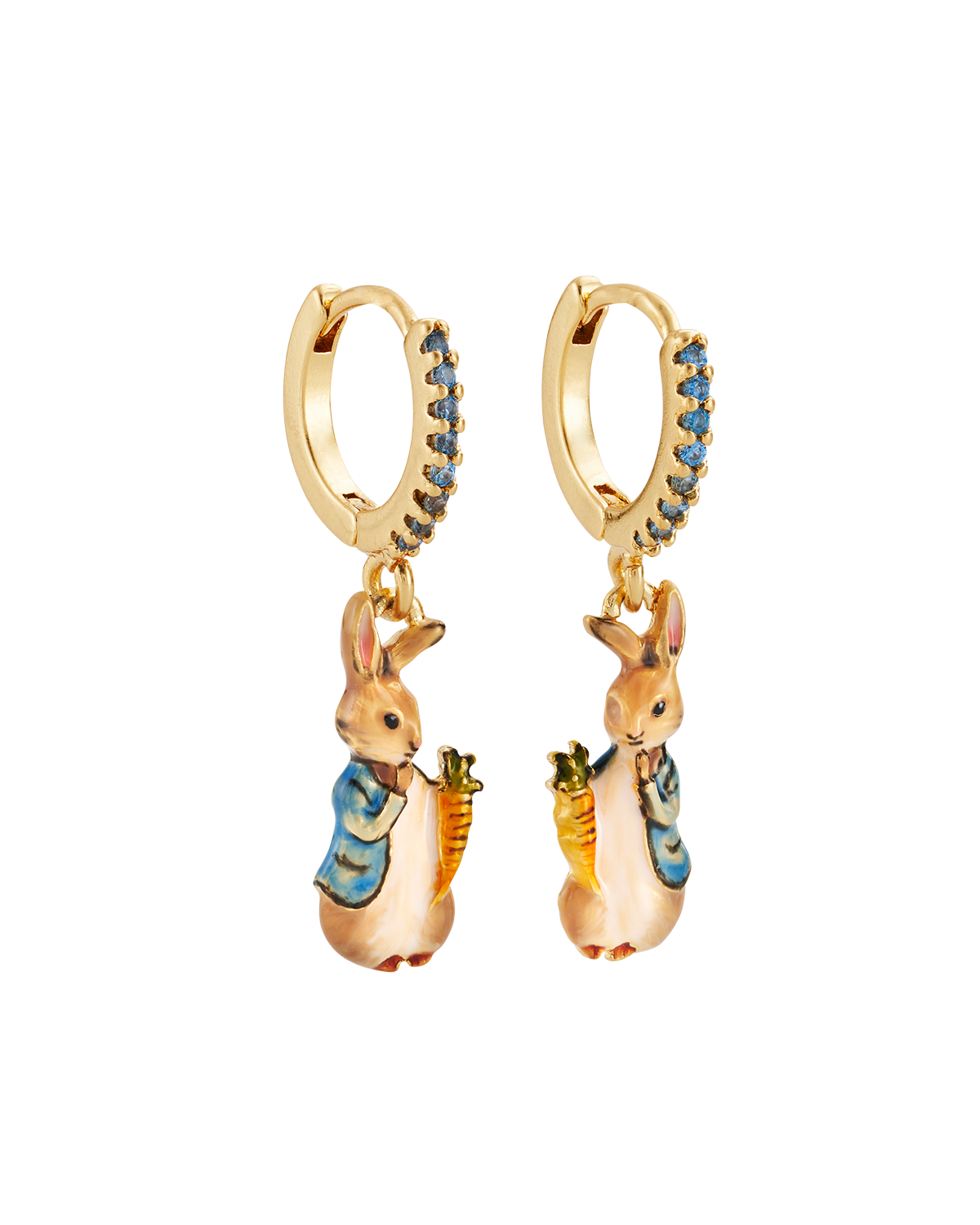 Fable England x Peter Rabbit Carrot Charm Huggie Earrings