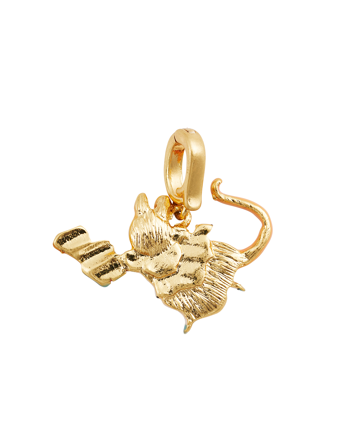 Fable England x Peter Rabbit Appley Dapply Book Charm, a gold-plated brass charm featuring a hand-painted character holding a book.