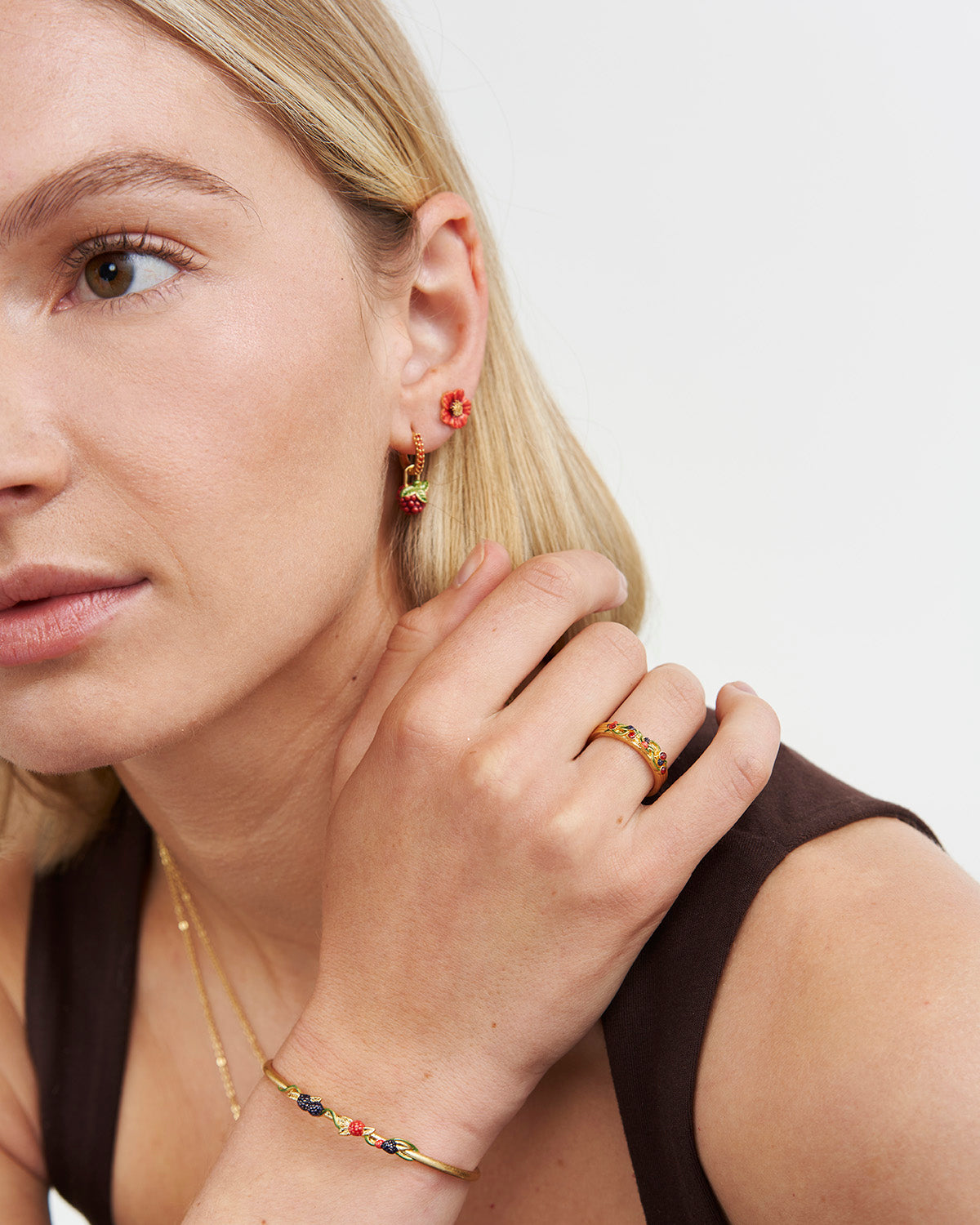 Orla Hedgerow Ring in Gold