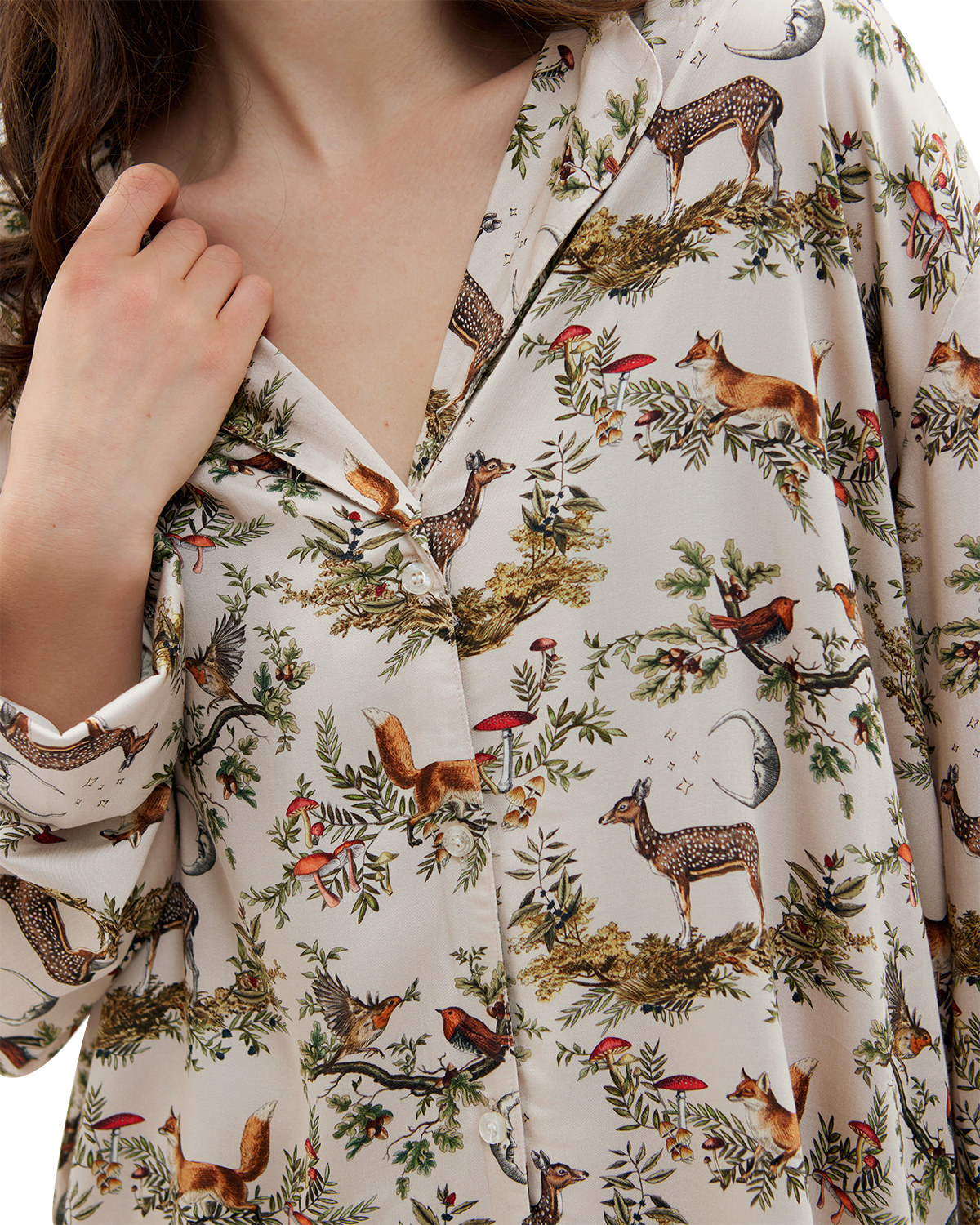 Pijama A Night's Tale Woodland - Gris Cristal