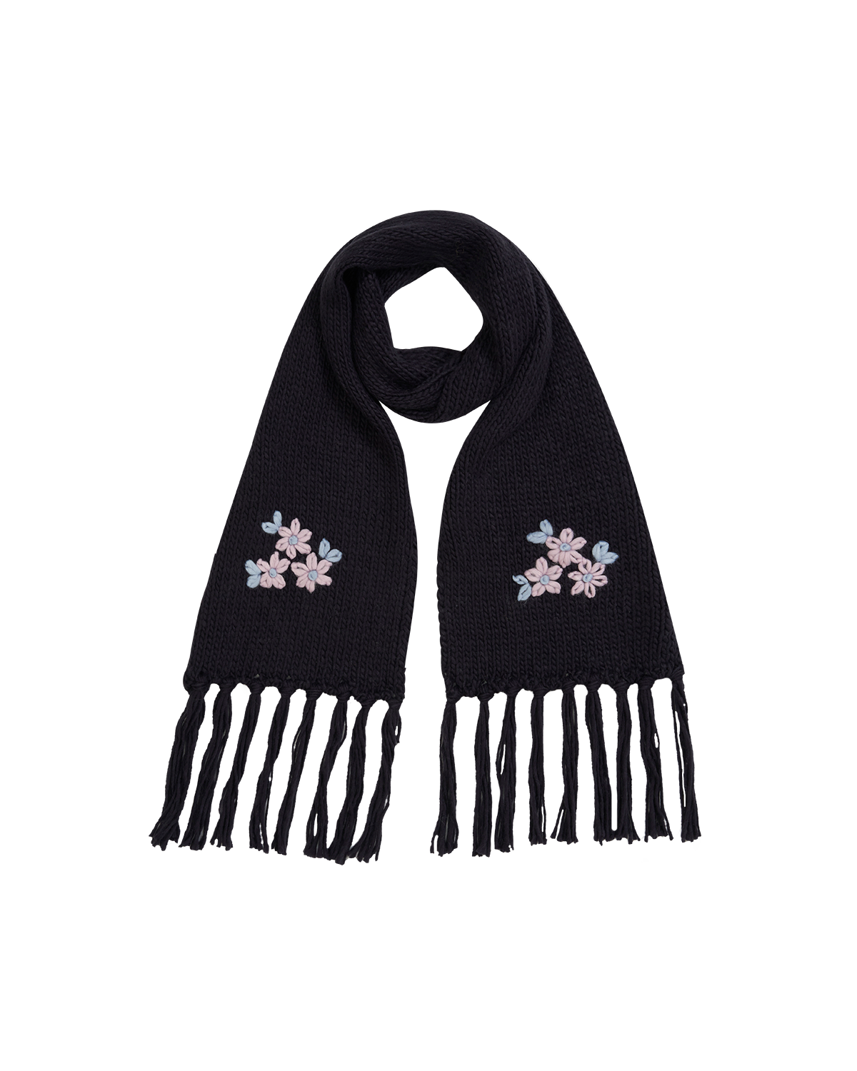 Bufanda de Punto Nomeolvides Azul Marino