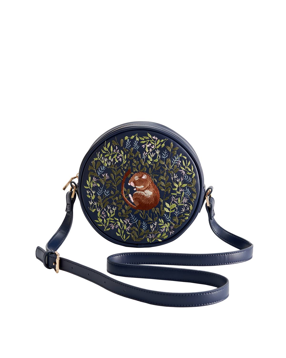 Bolso Redondo Chloe Lirón Bordado