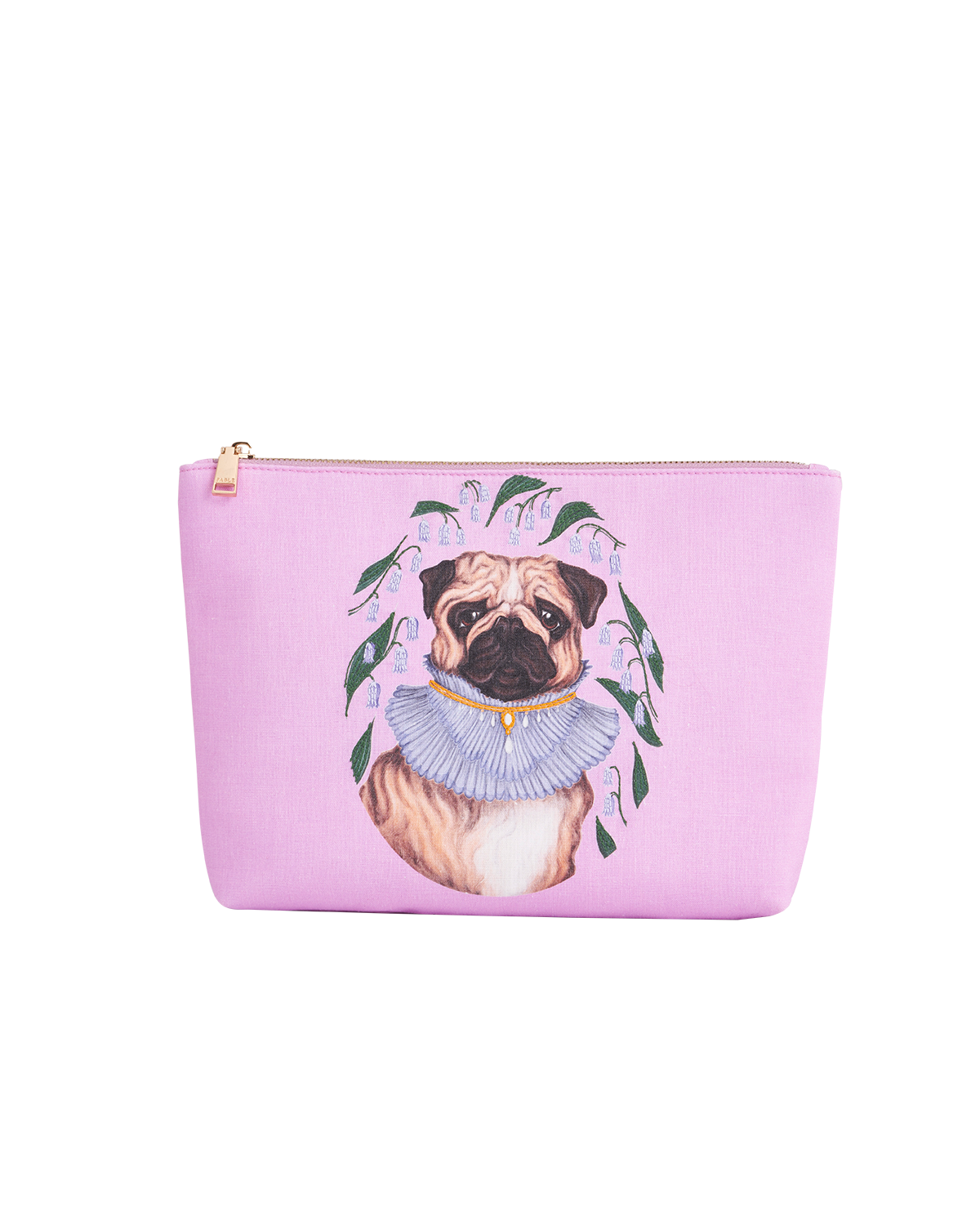 Neceser Algodón Pug Catherine Rowe Pet Portraits Rosa