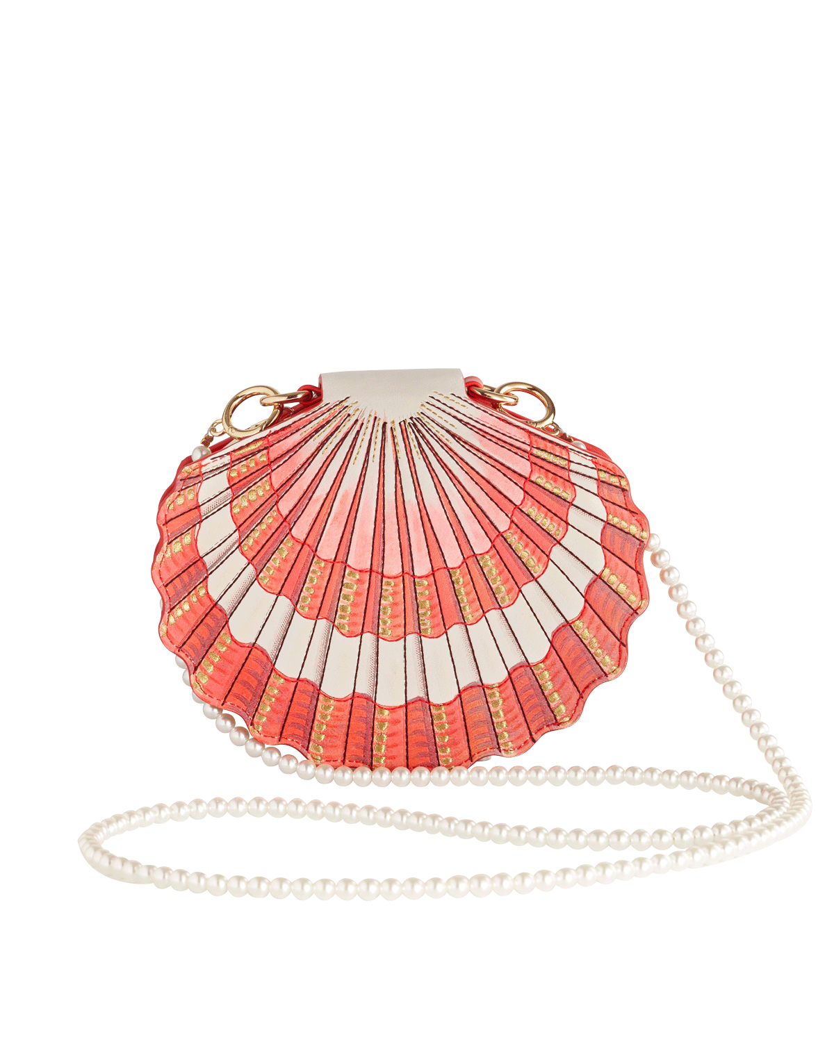 Bolso Concha Correa Perlas