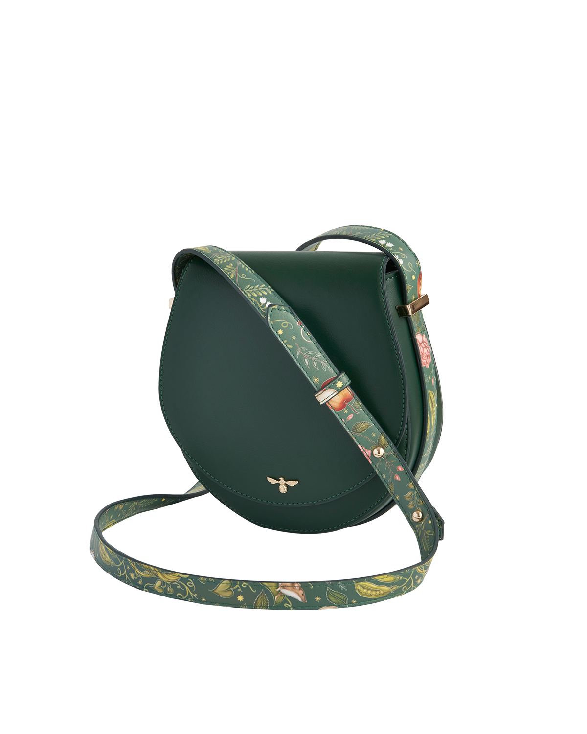 Into the Woods Green Saddle Bag
