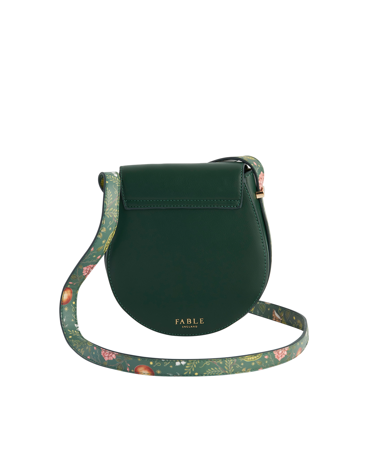 Into the Woods Green Saddle Bag