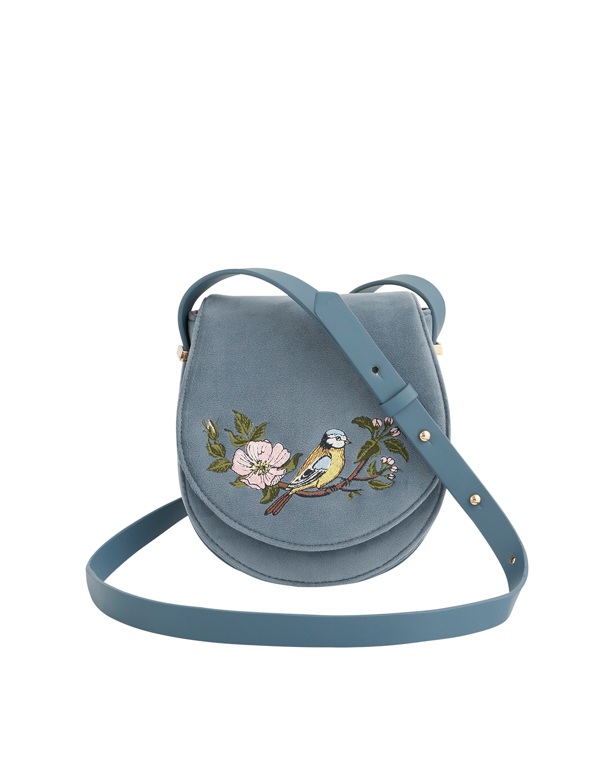 Bolso Saddle Herrerillo - Celeste