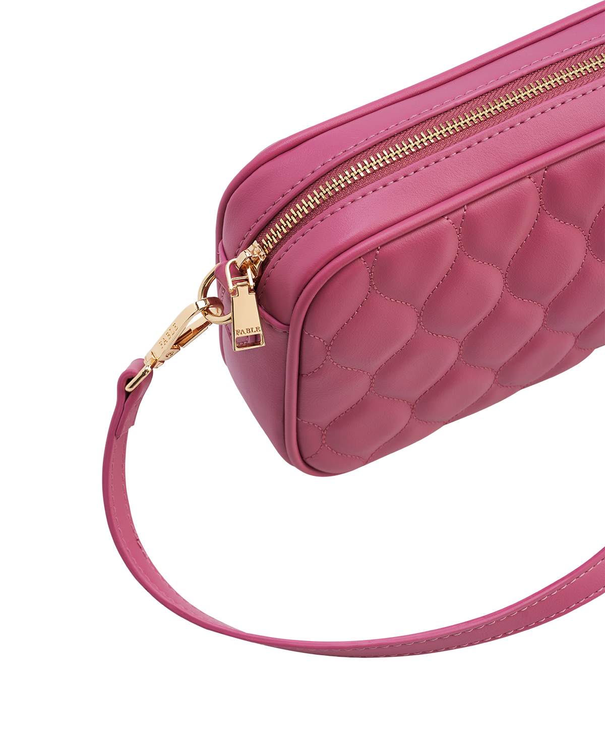 Alice Quilted Camera Bag in Rose Pink