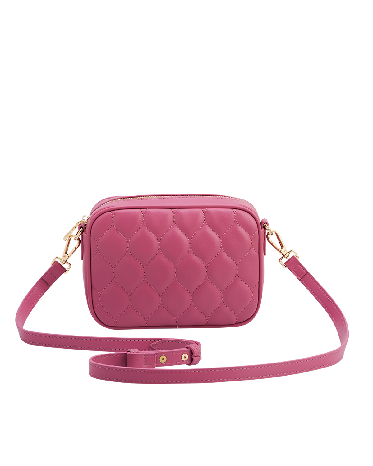 Alice Quilted Camera Bag in Rose Pink