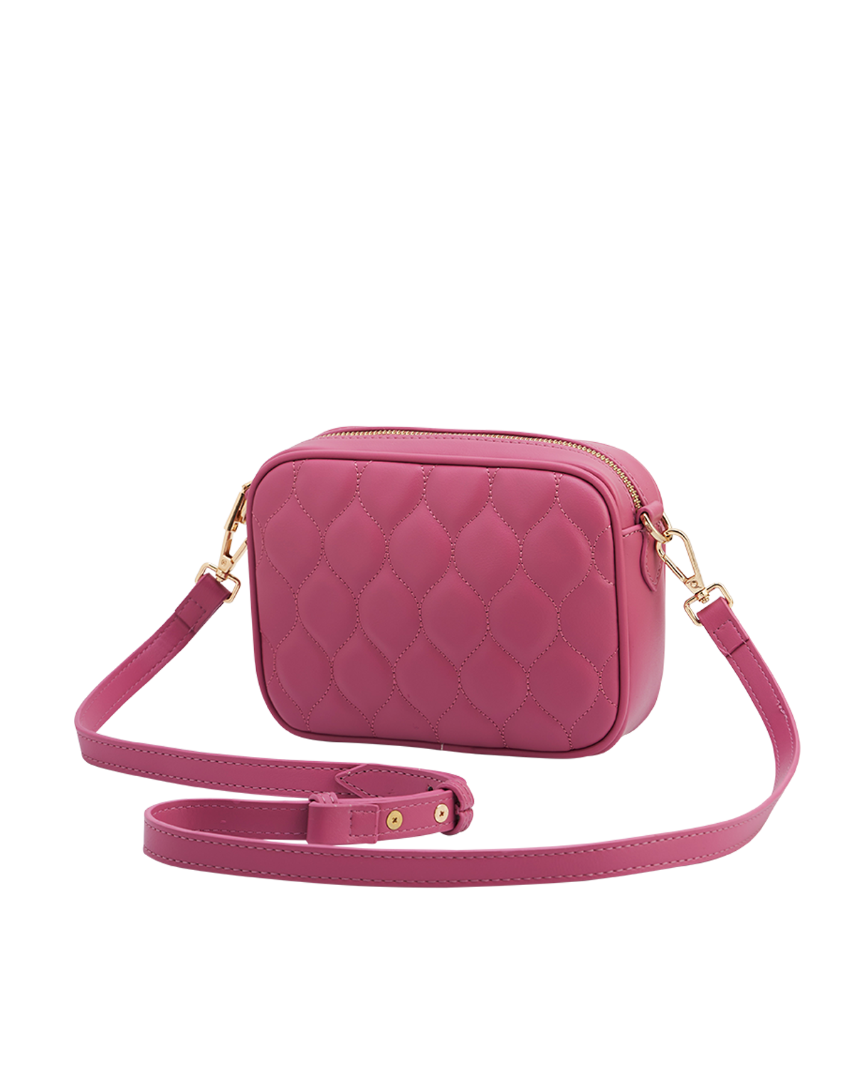 Alice Quilted Camera Bag in Rose Pink