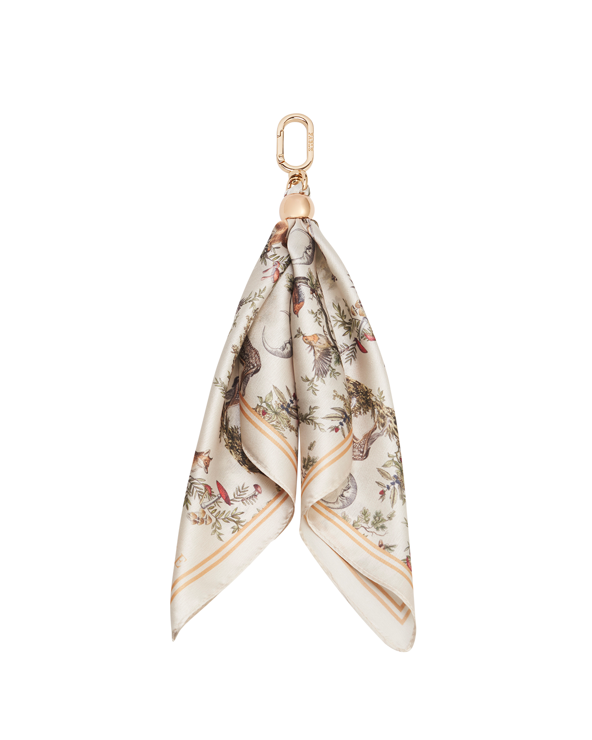 Ecru Into the Woods Scarf Bag Charm