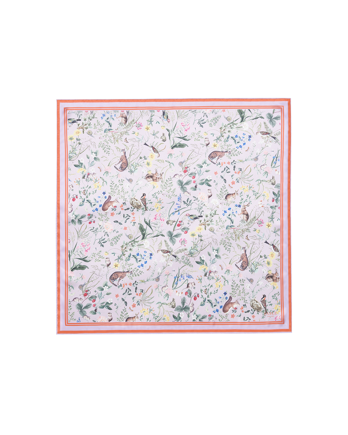 Liliac Meadow Creatures Square Scarf