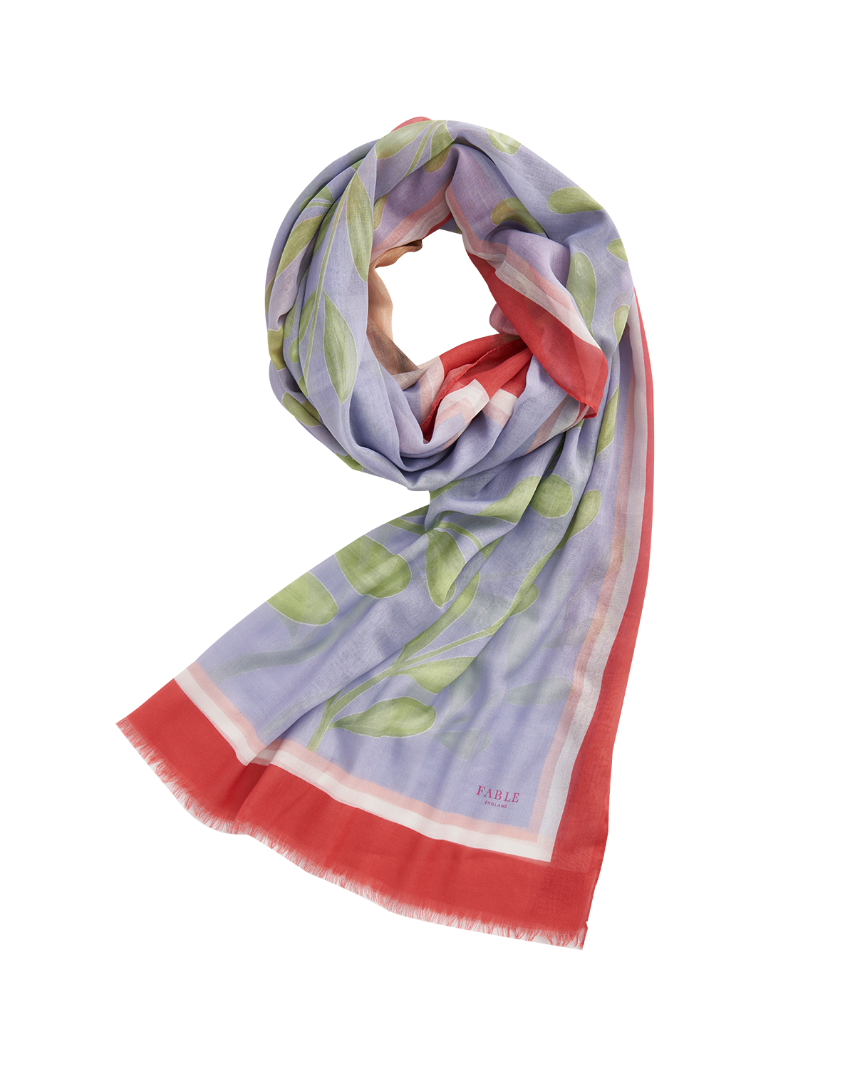 Catherine Rowe Pet Portraits Pug Blue Lightweight Scarf