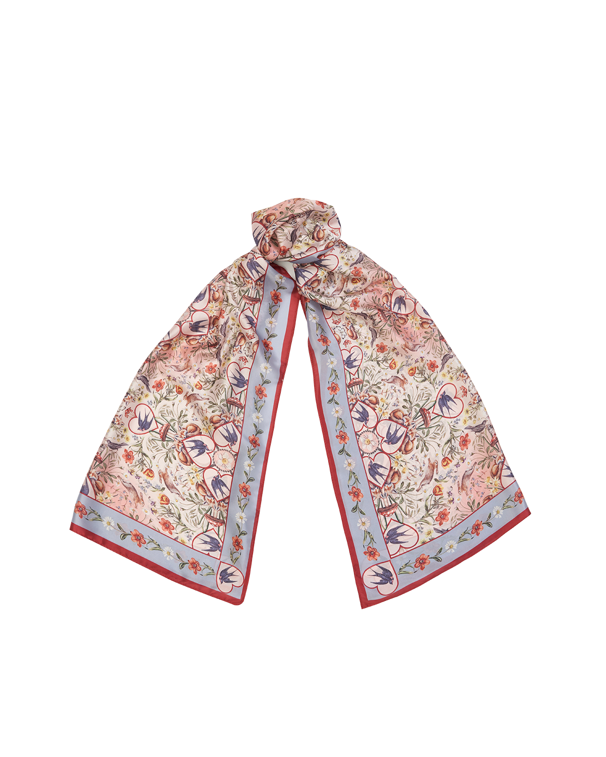 Folksy Fox Silky Scarf