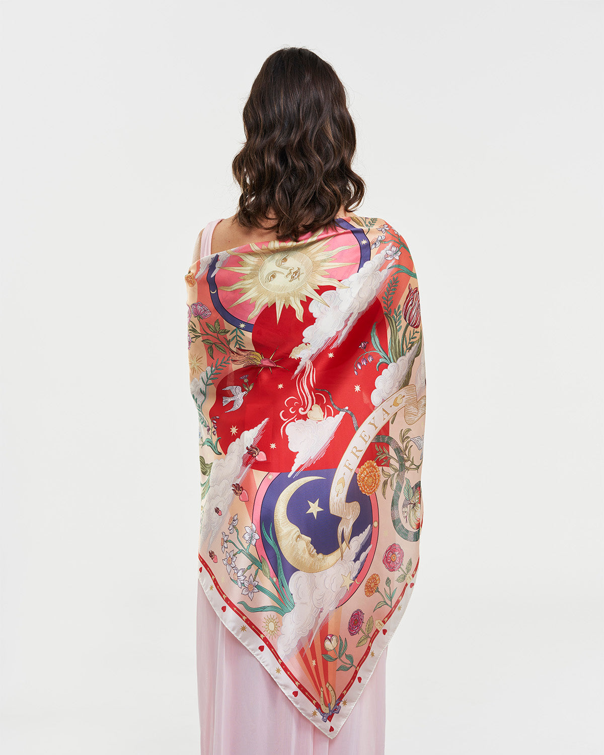 Pink Freya Narrative Square Scarf