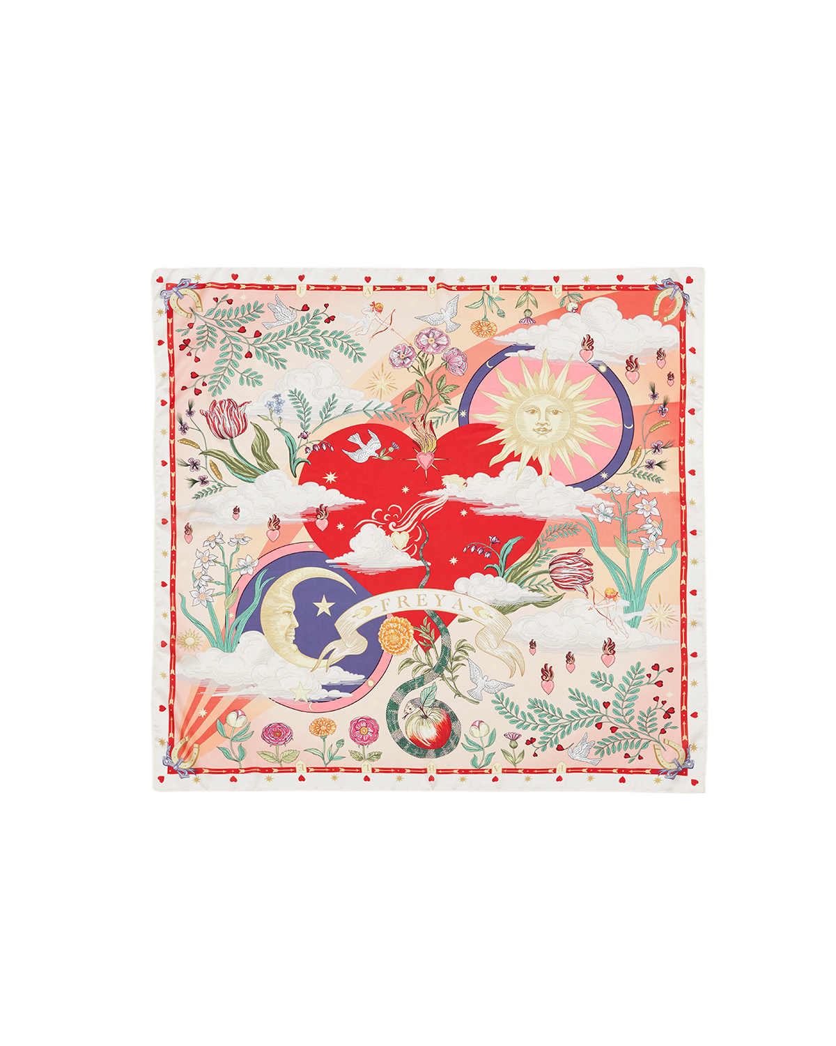 Pink Freya Narrative Square Scarf