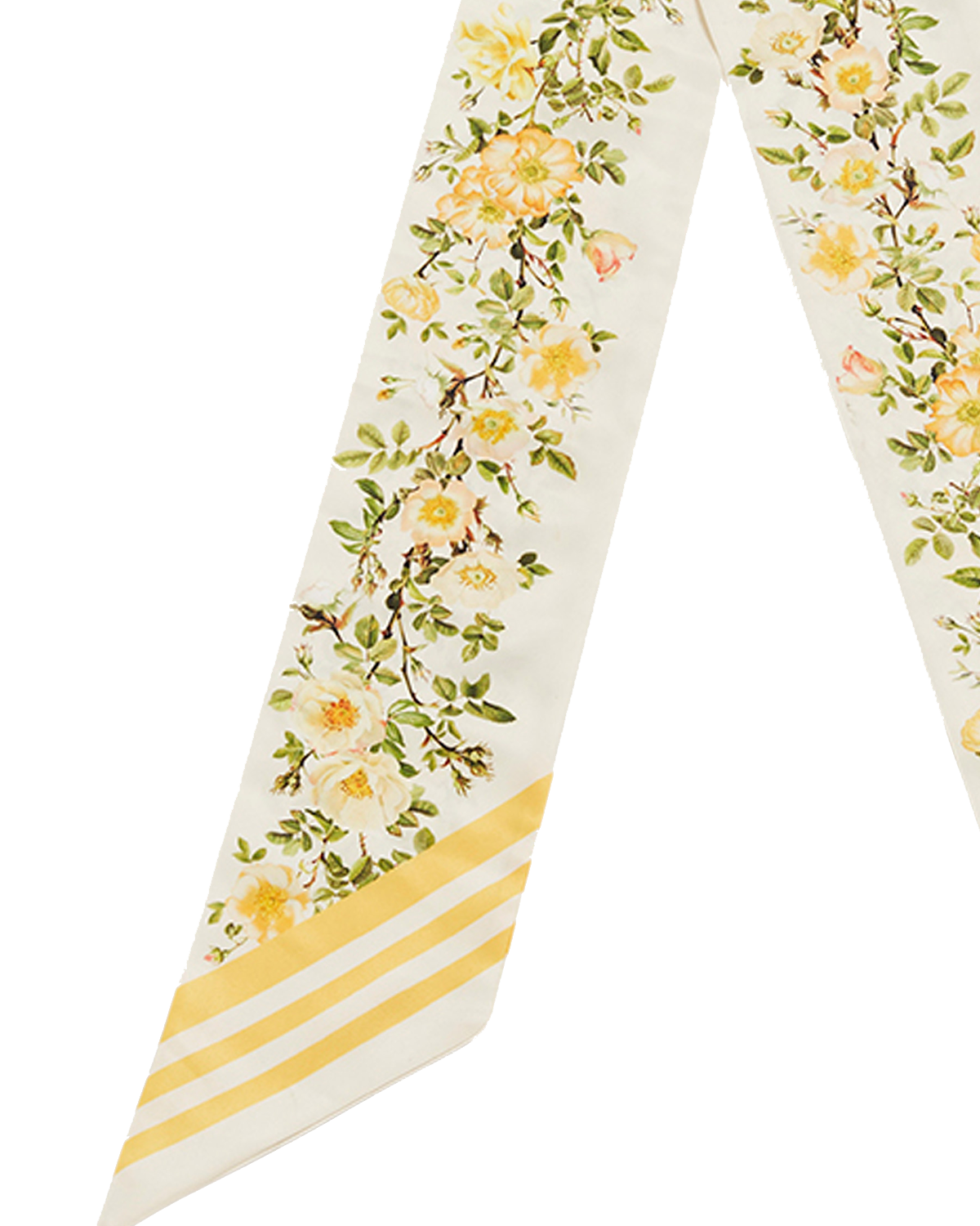 Cybele Yellow Floral Skinny Scarf