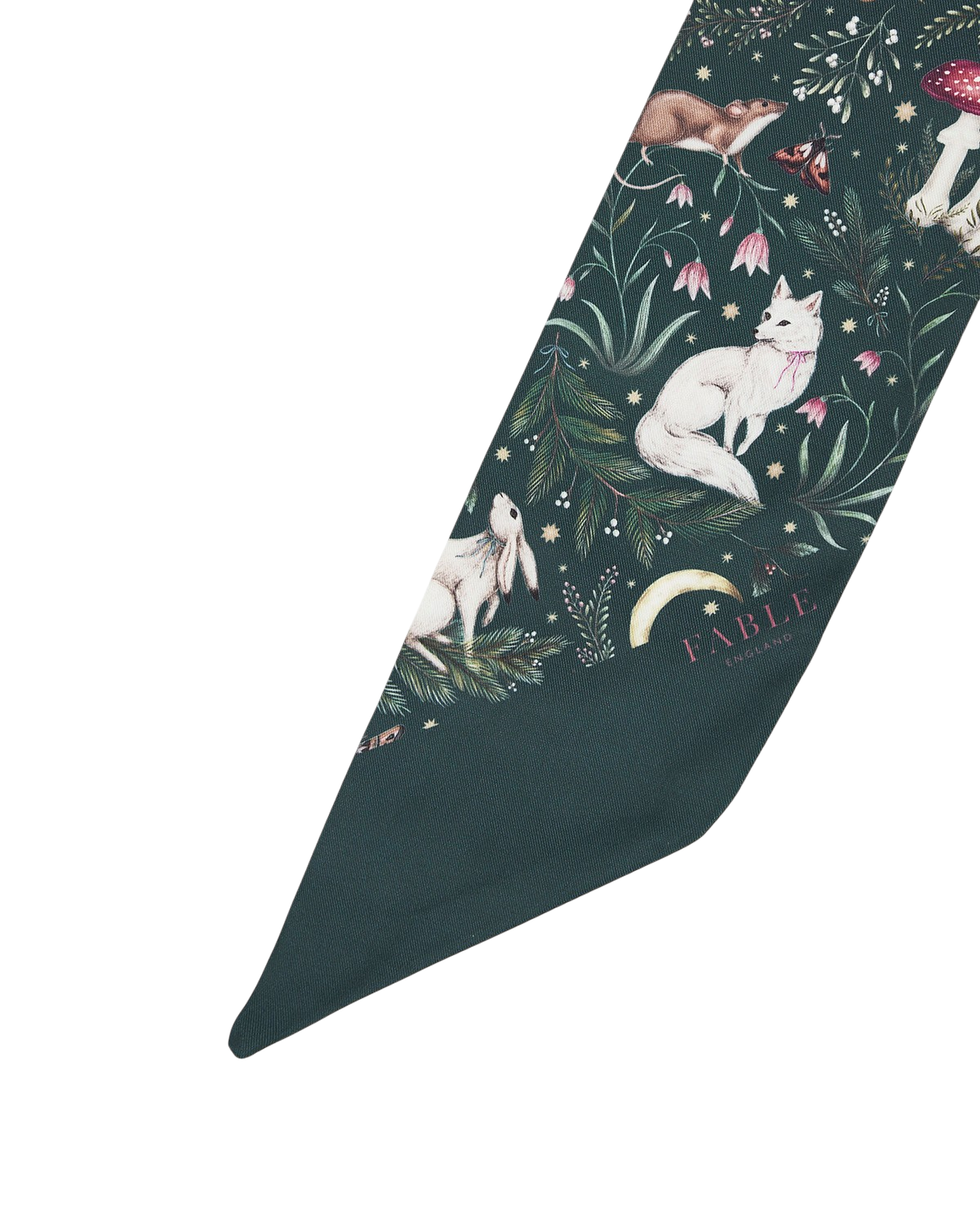 Niva Skinny Scarf in Forest Green