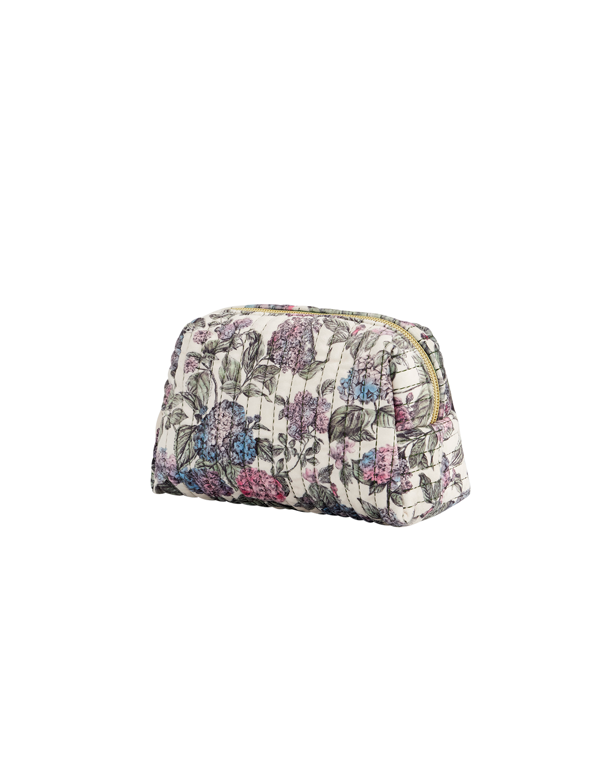 Hydrangea Small Quilted Makeup Bag