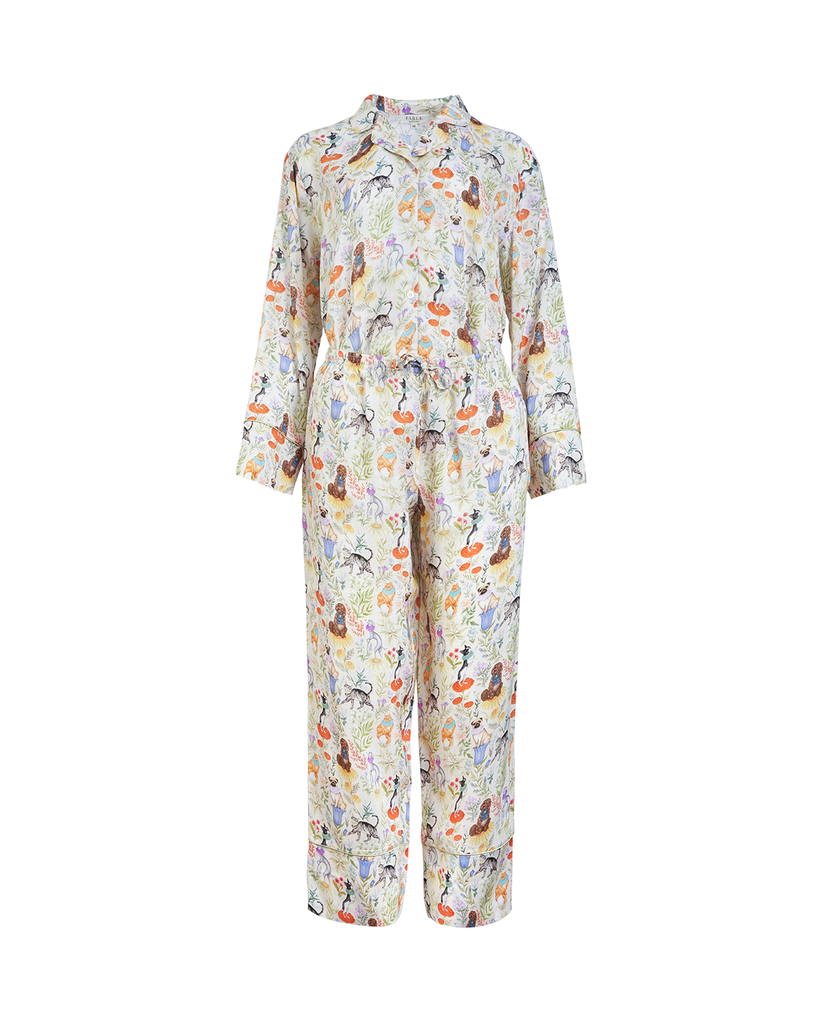 Catherine Rowe Pet Portraits Margarita Green Long Pyjamas