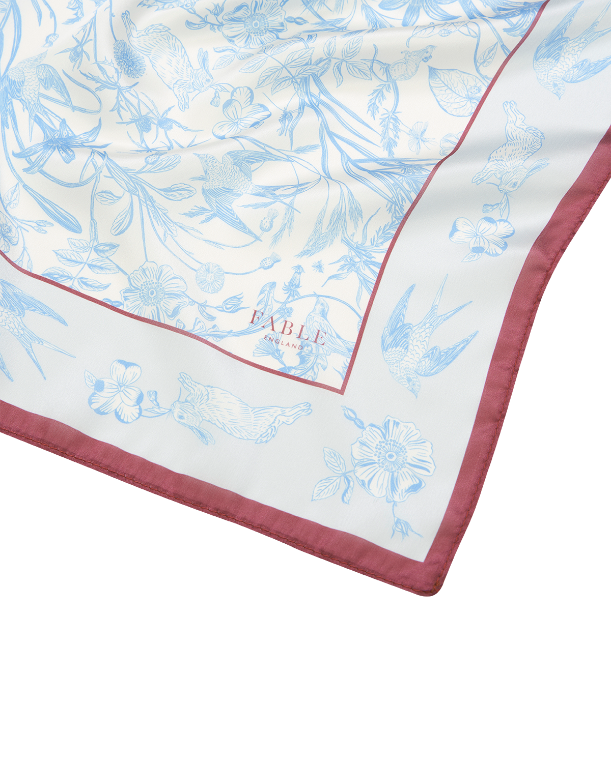Bunny Blues Square Scarf