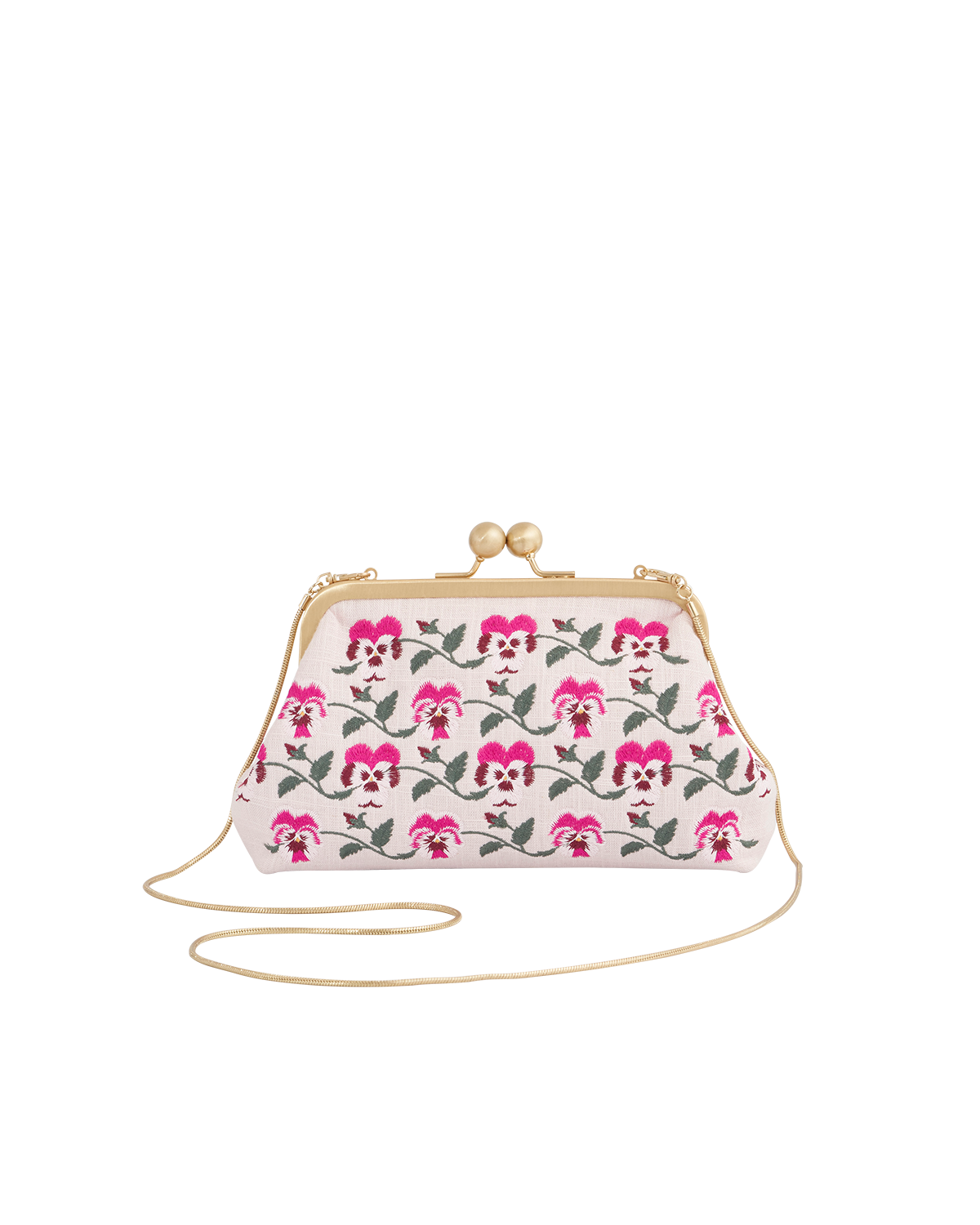 Pansy Victoriana Pink Clutch