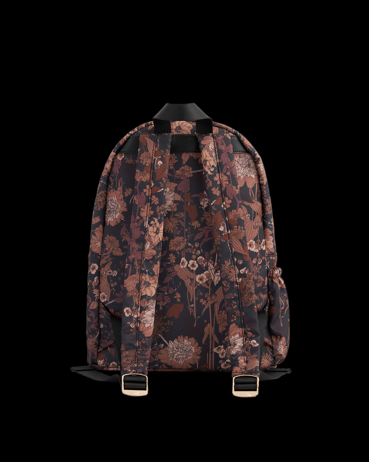 Deco Blooms Large Black Backpack