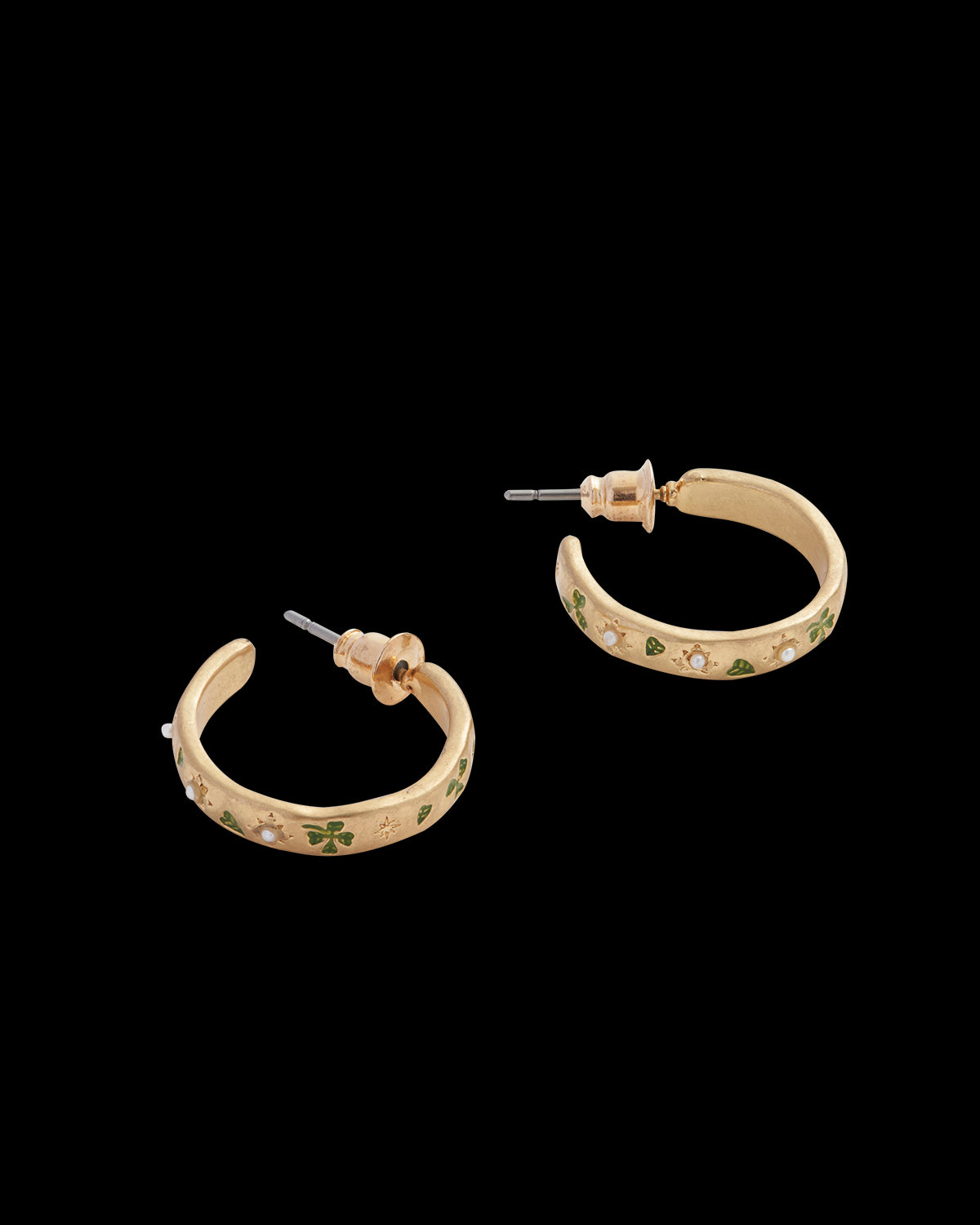 Pendientes Trébol & Perlas