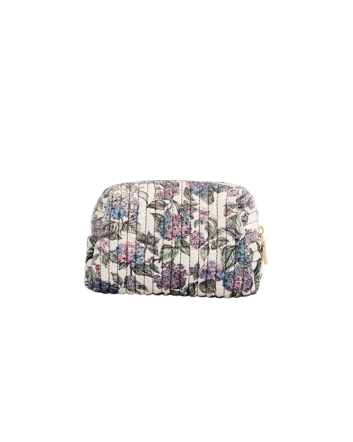 Hydrangea Small Quilted Makeup Bag