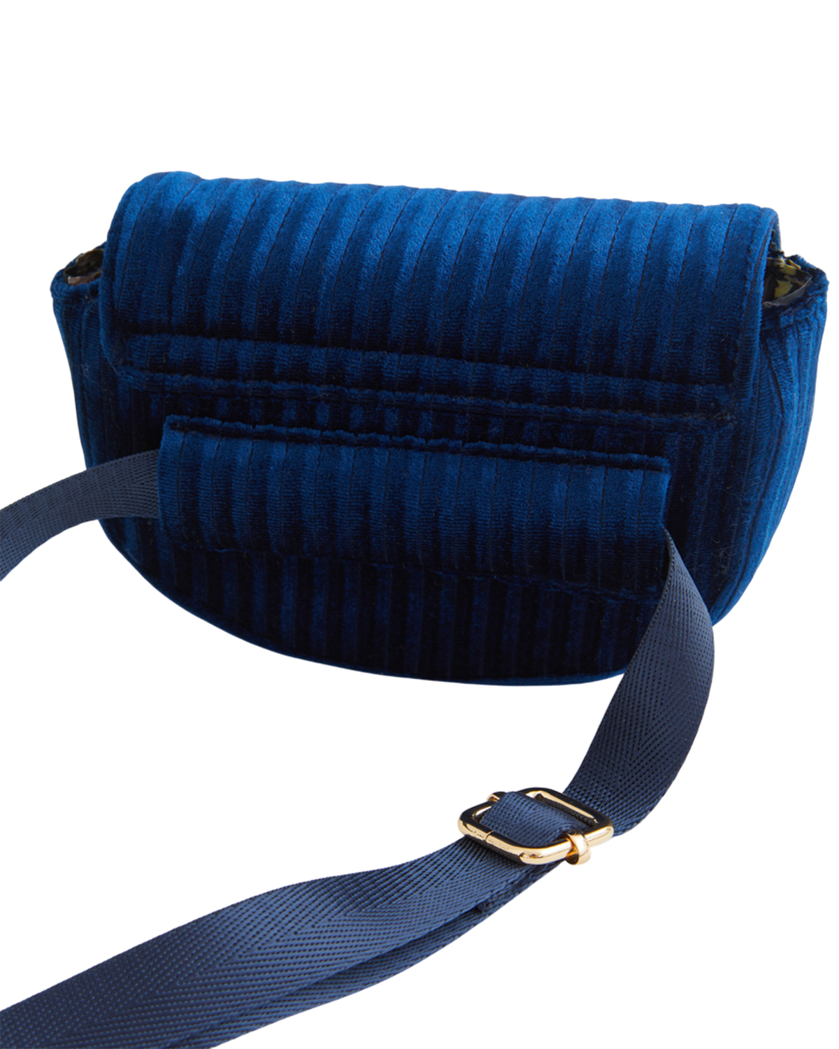 Navy Velvet Waist Bag