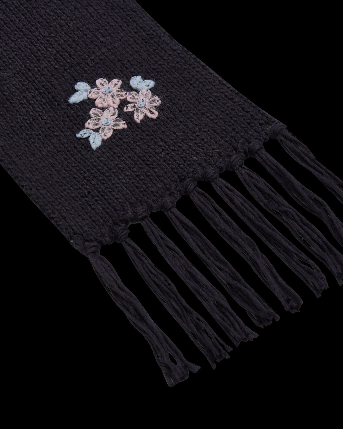 Bufanda de Punto Nomeolvides Azul Marino