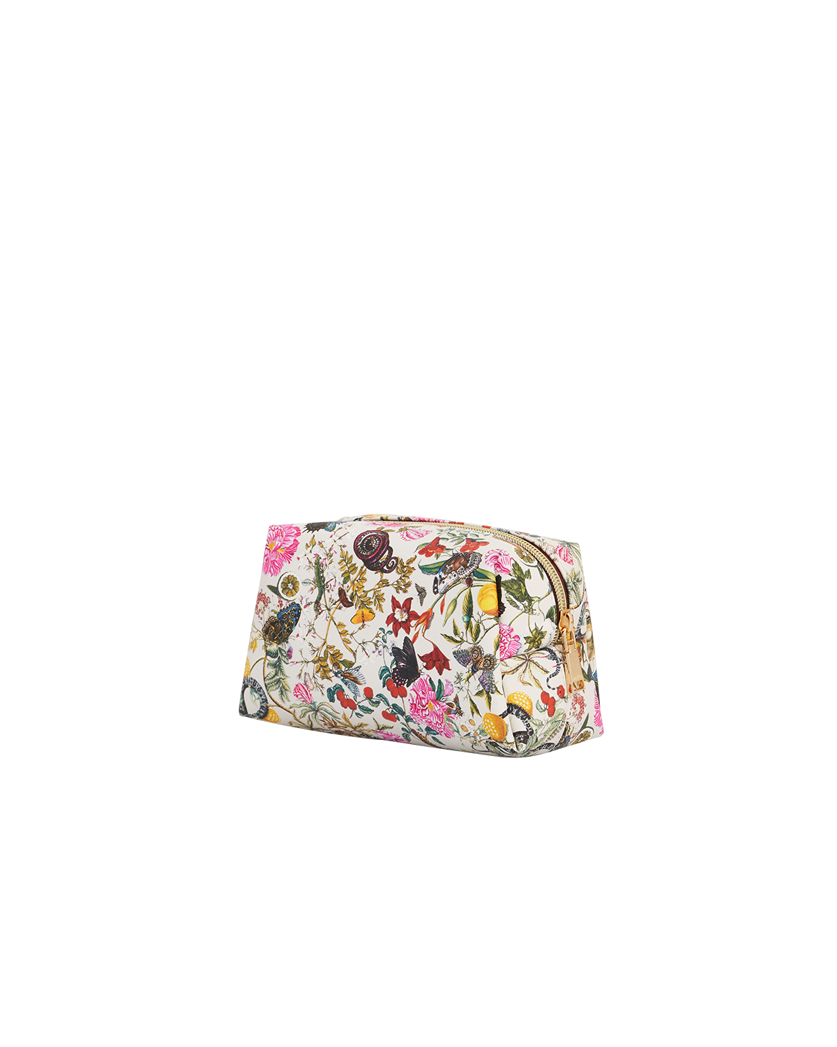 Floral Engravings Cosmetics Pouch