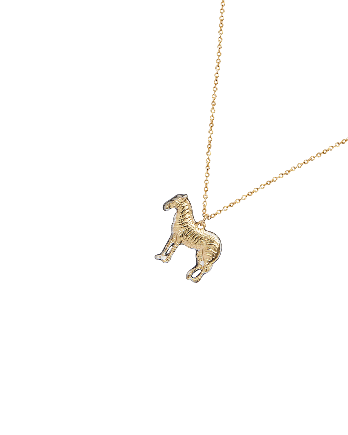 Collar con colgante de cebra