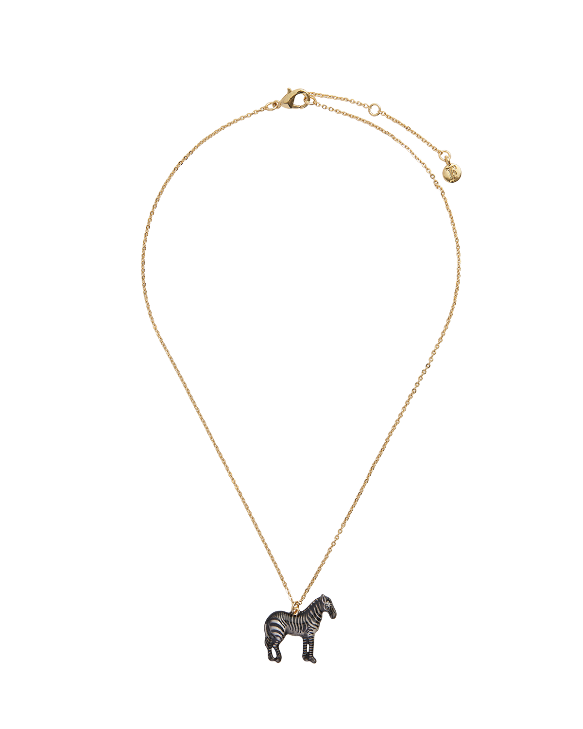 Collar con colgante de cebra