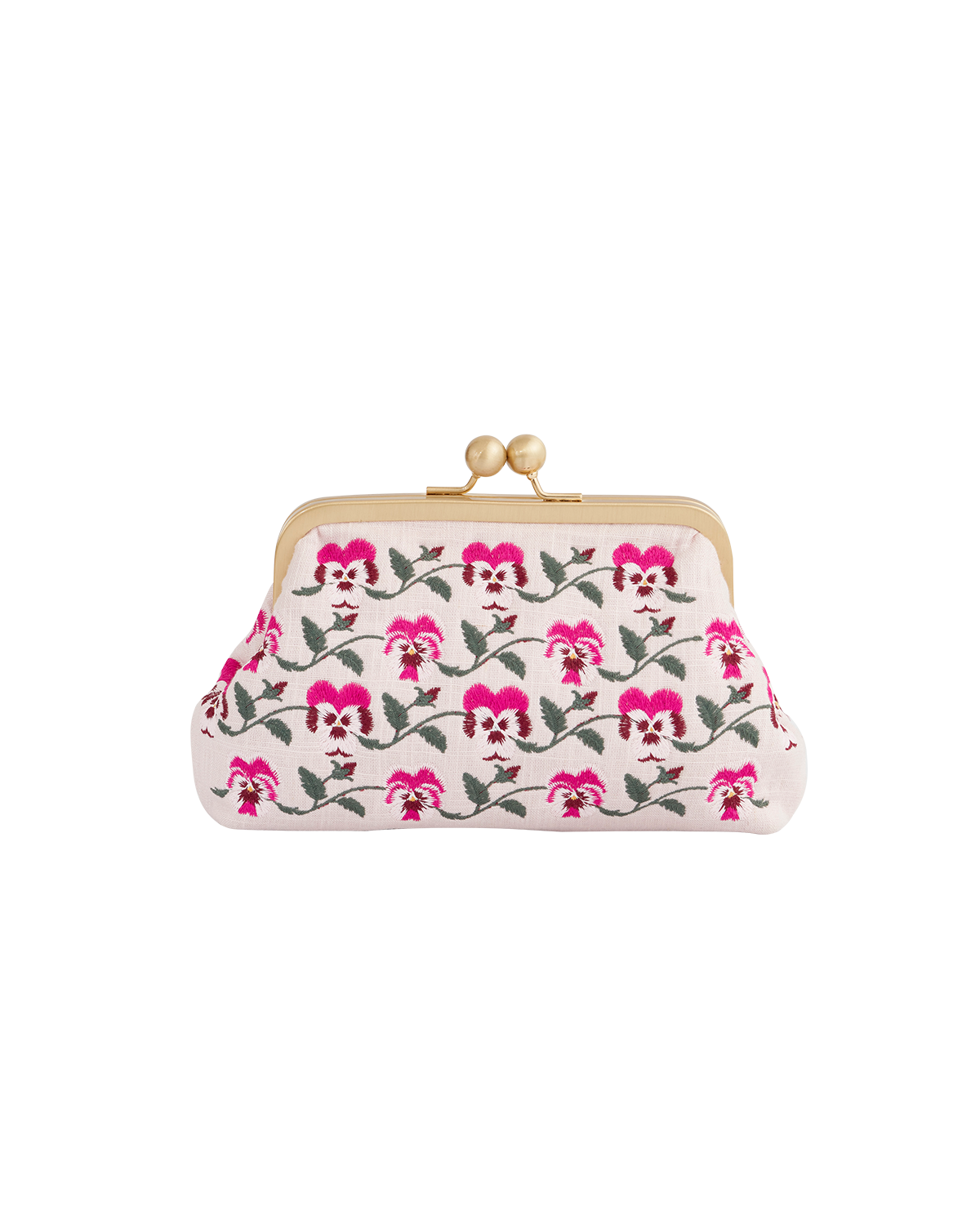 Pansy Victoriana Pink Clutch
